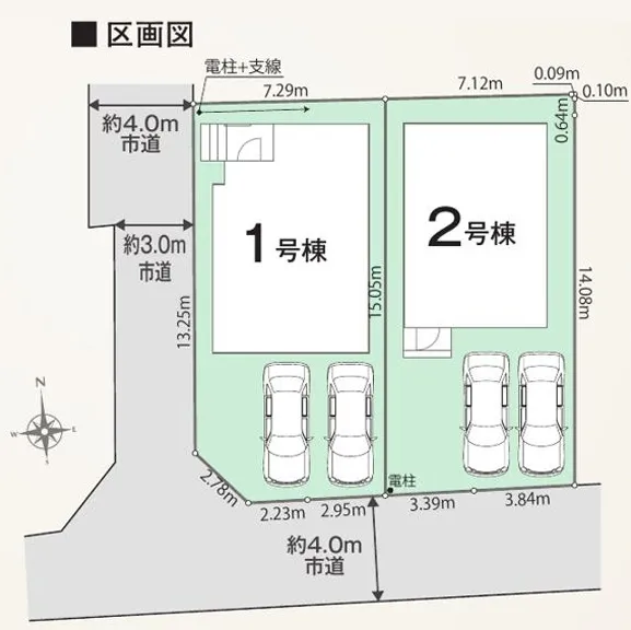 【福生市熊川|駅徒歩10分、ゆとりある敷地の新築戸建】